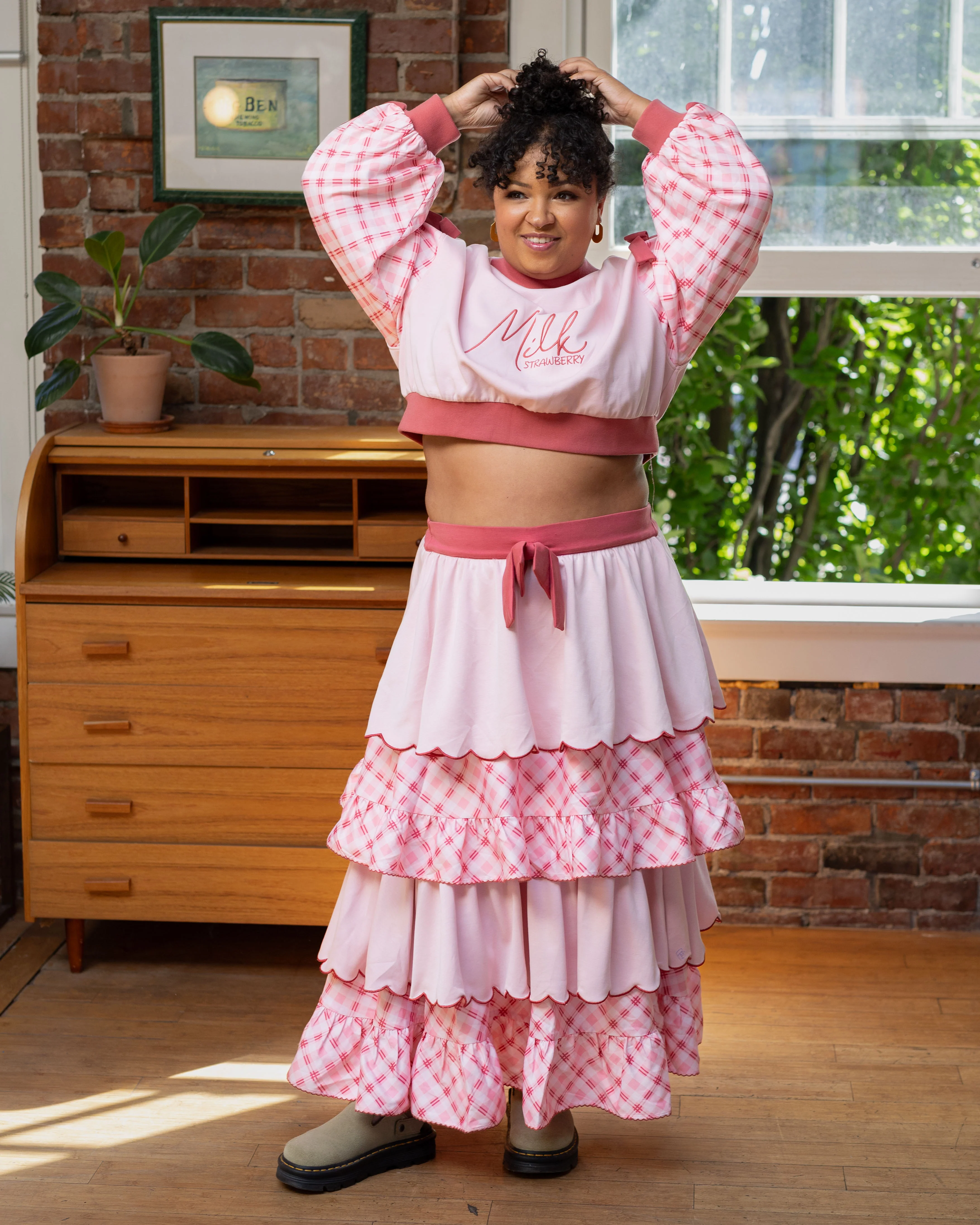 Strawberry Milk Layered Skirt - Image 5