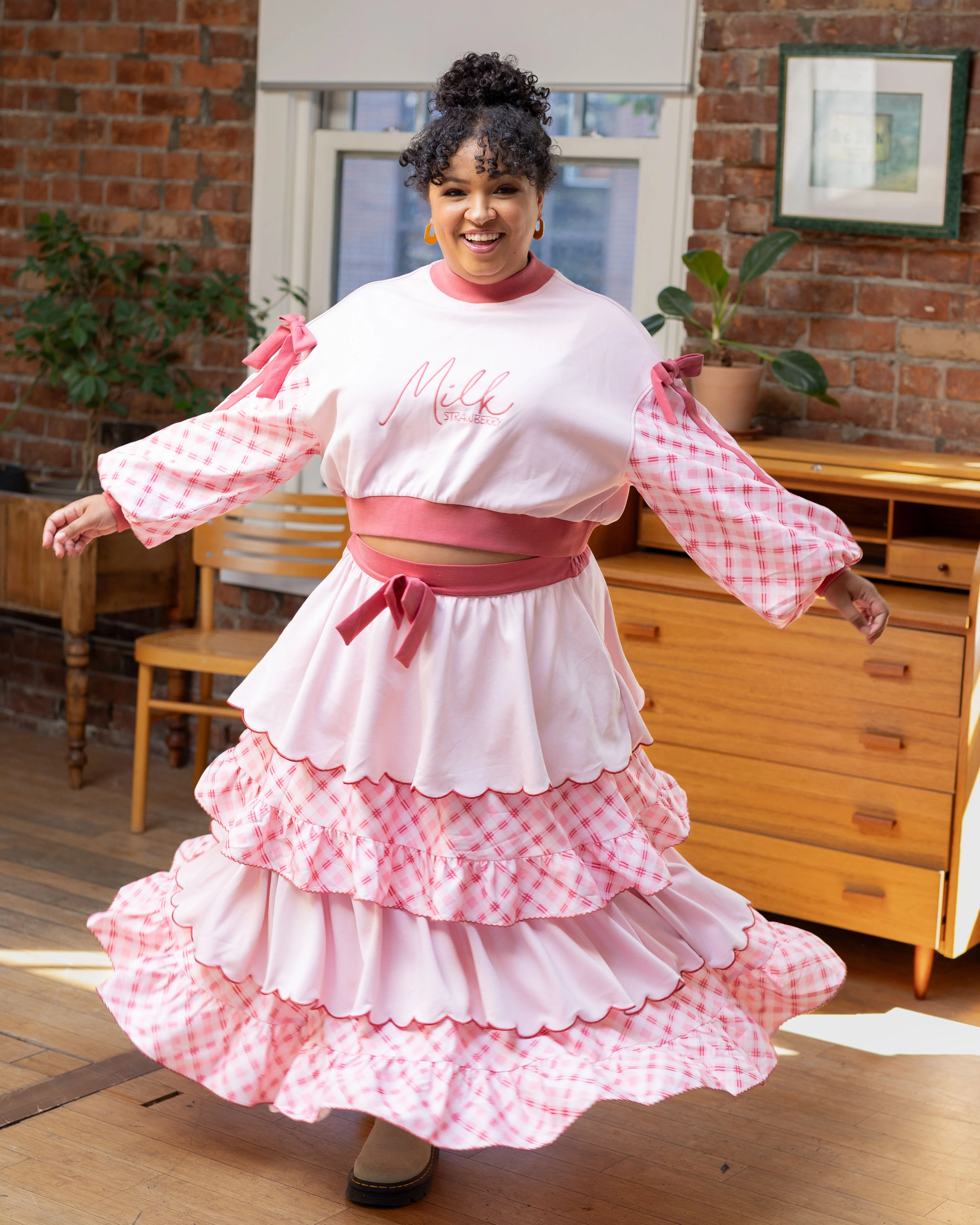Strawberry Milk Layered Skirt - Image 13