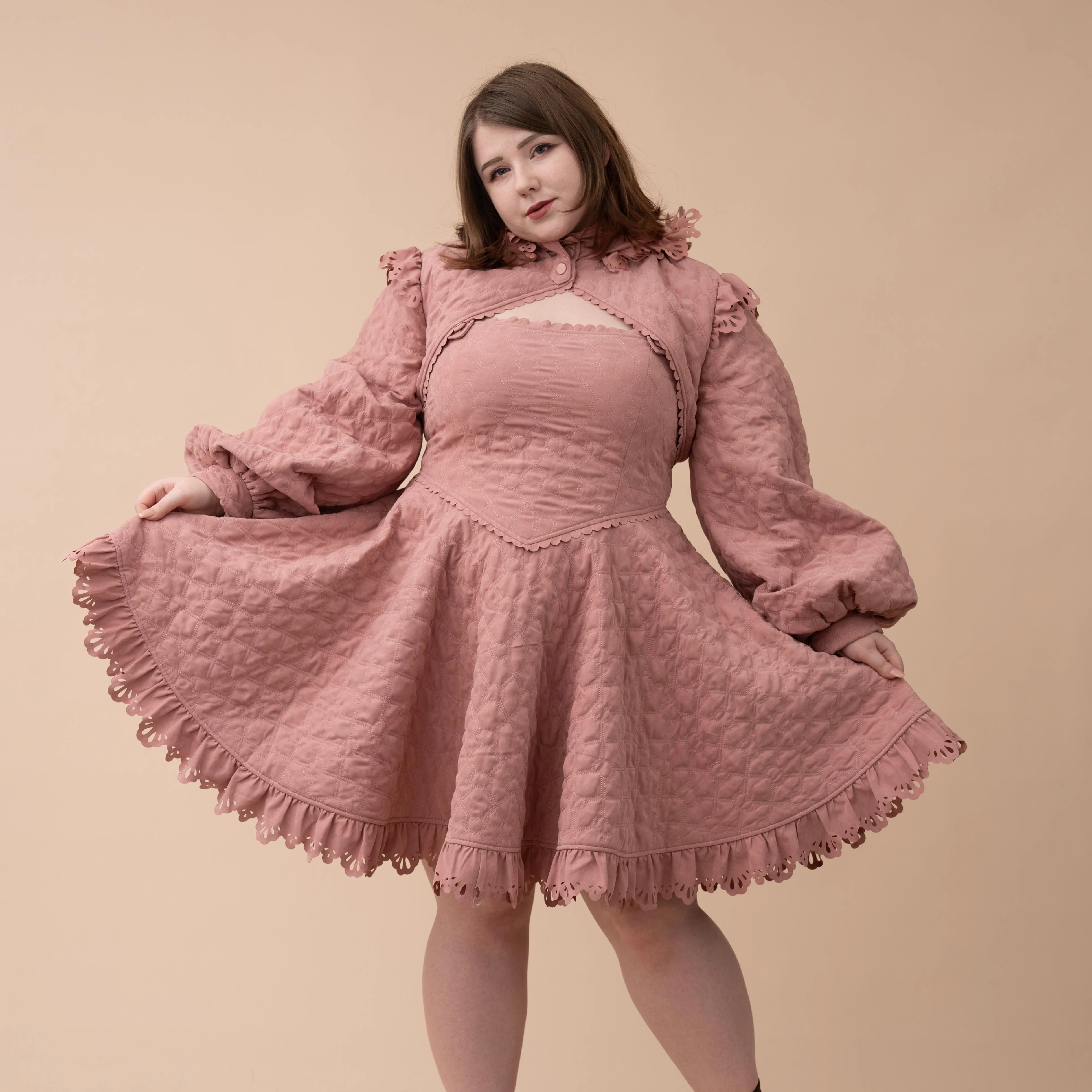 Lover's Quilted Jacket Shrug - Image 12