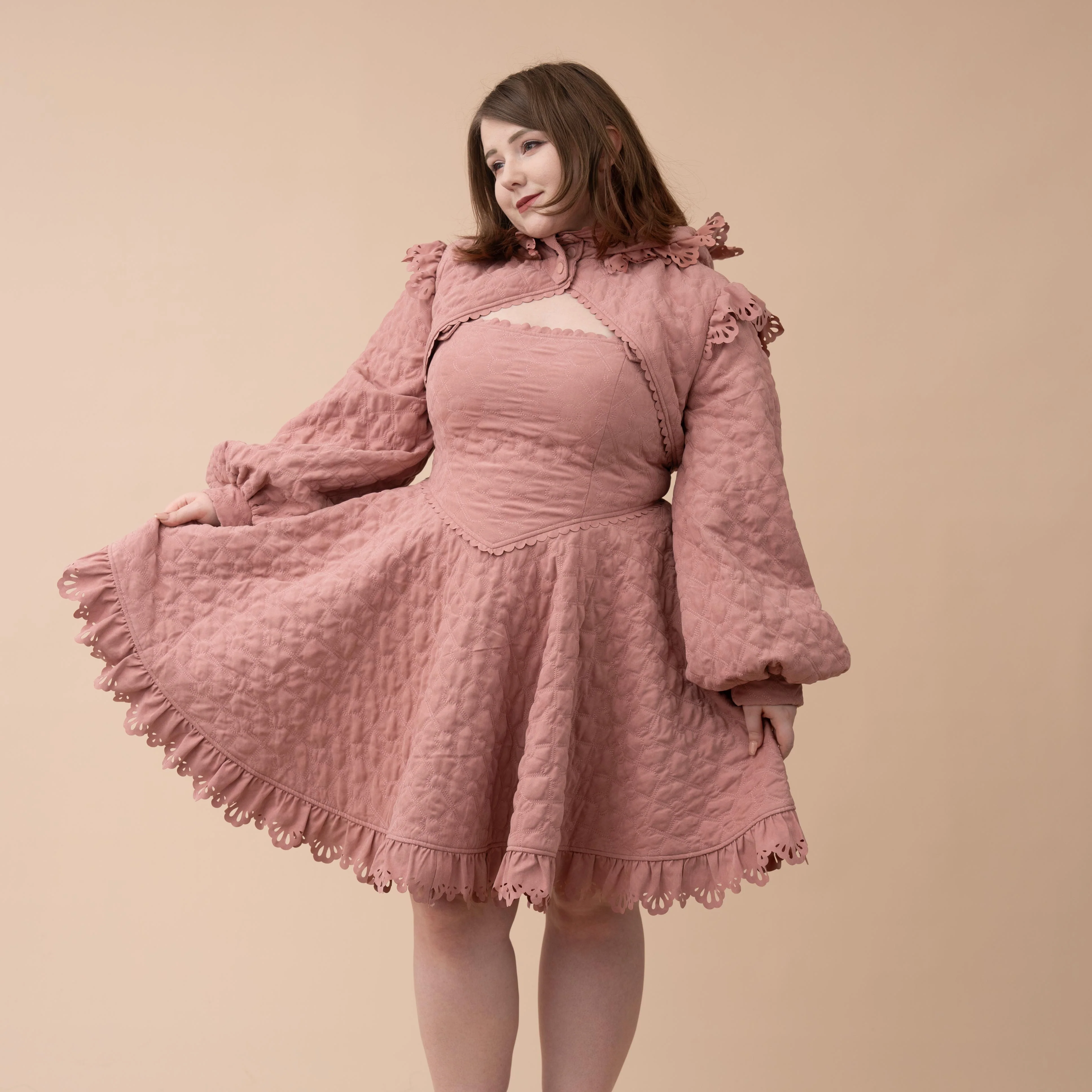 Lover's Quilted Jacket Shrug - Image 3