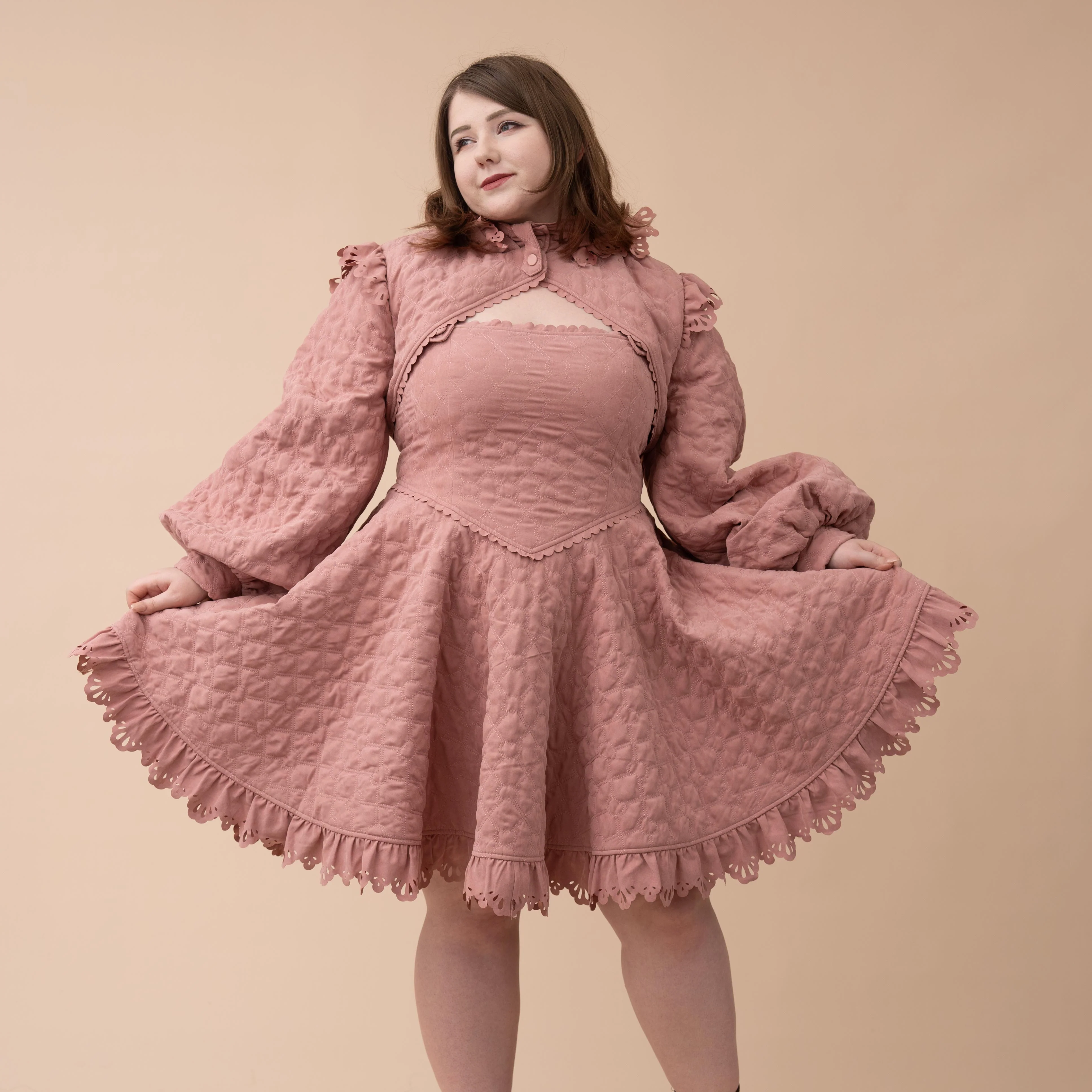 Lover's Quilted Jacket Shrug - Image 4