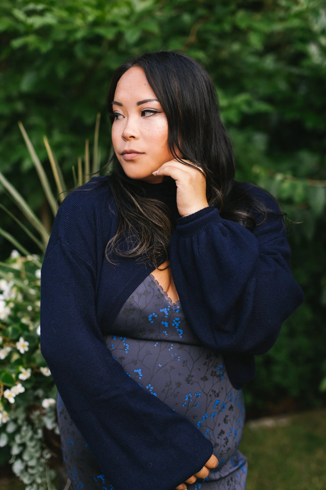Navy "Shirtless Sleeves" Shrug - Image 3