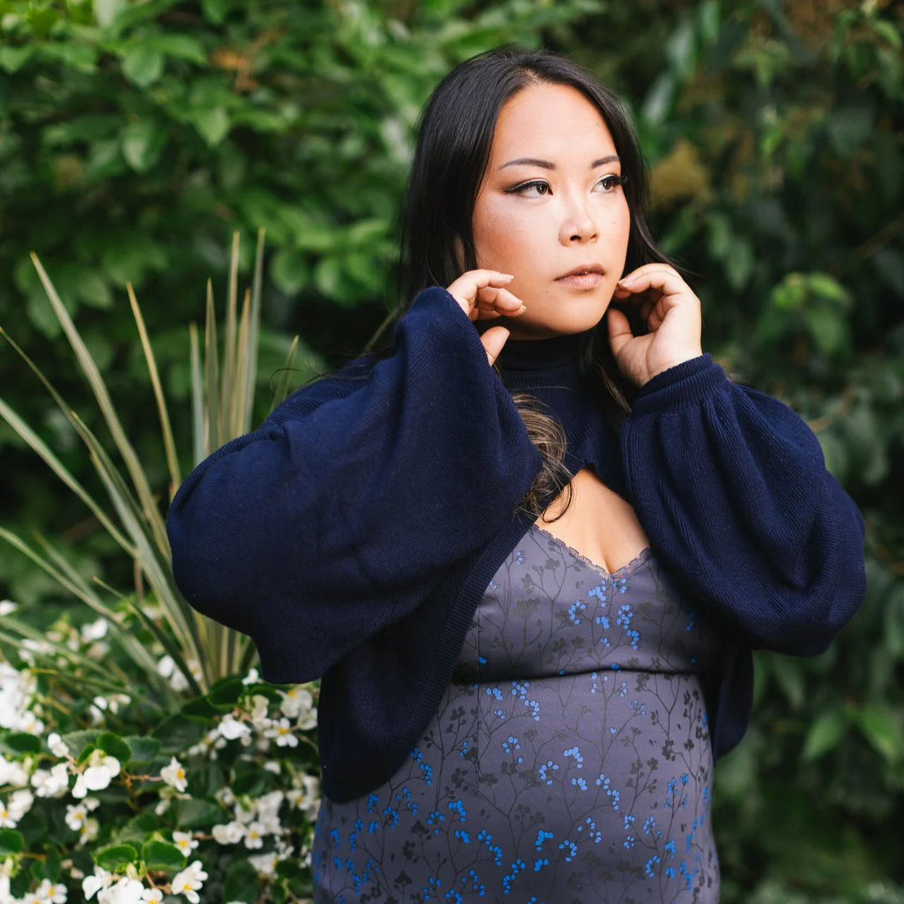 Navy "Shirtless Sleeves" Shrug - Image 4