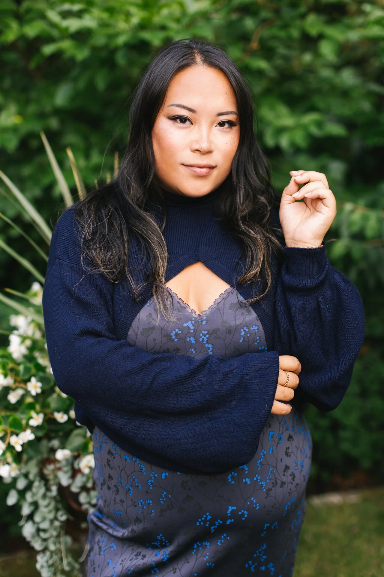 Navy "Shirtless Sleeves" Shrug - Image 5