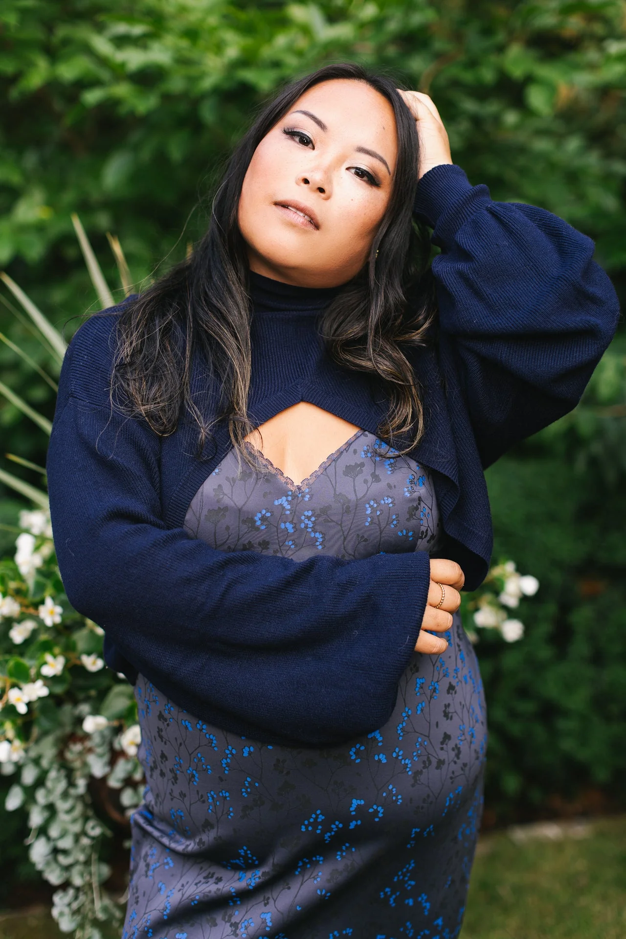 Navy "Shirtless Sleeves" Shrug - Image 6