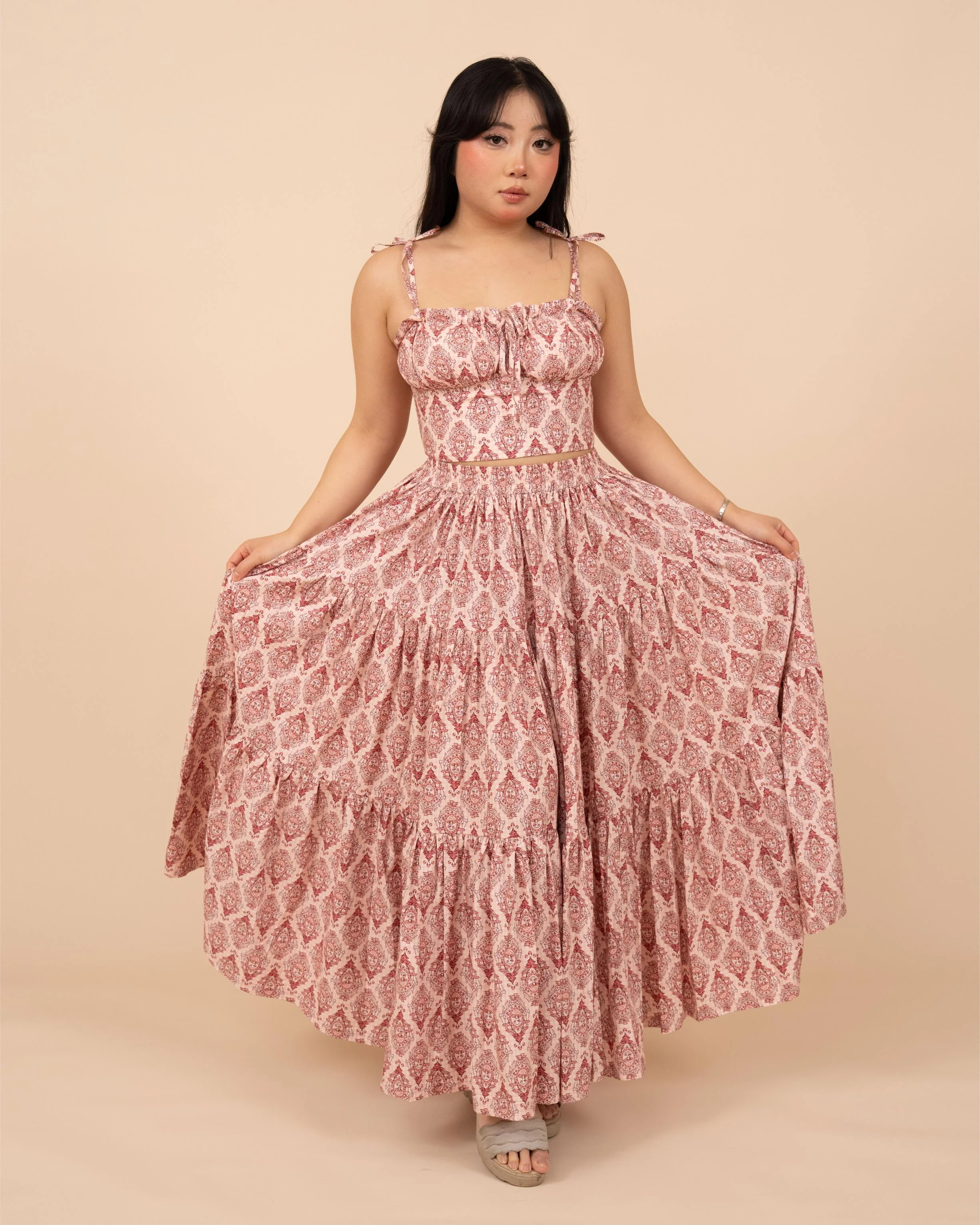 Pink Damask Mushroom Top - Image 3