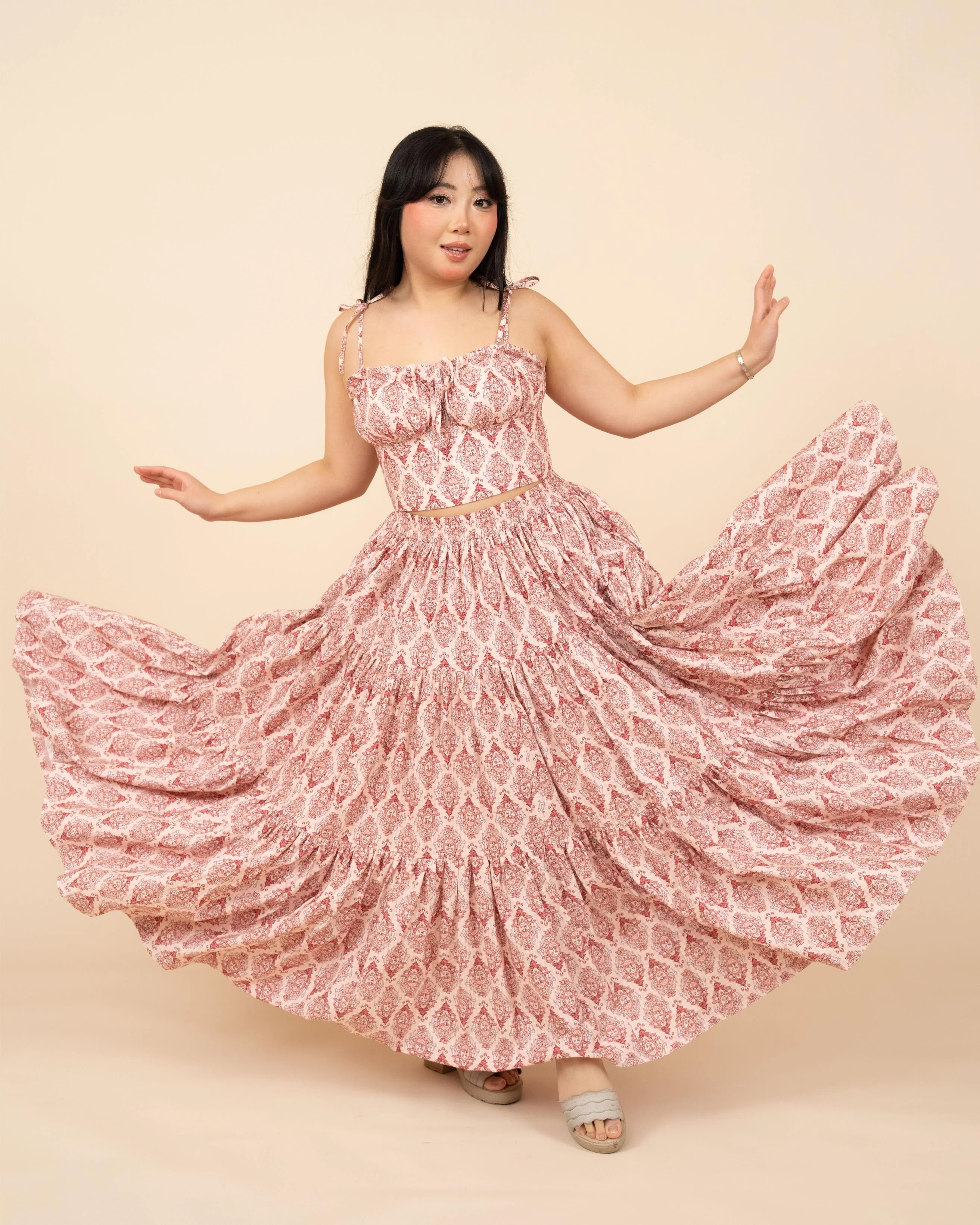 Pink Damask Mushroom Top - Image 4