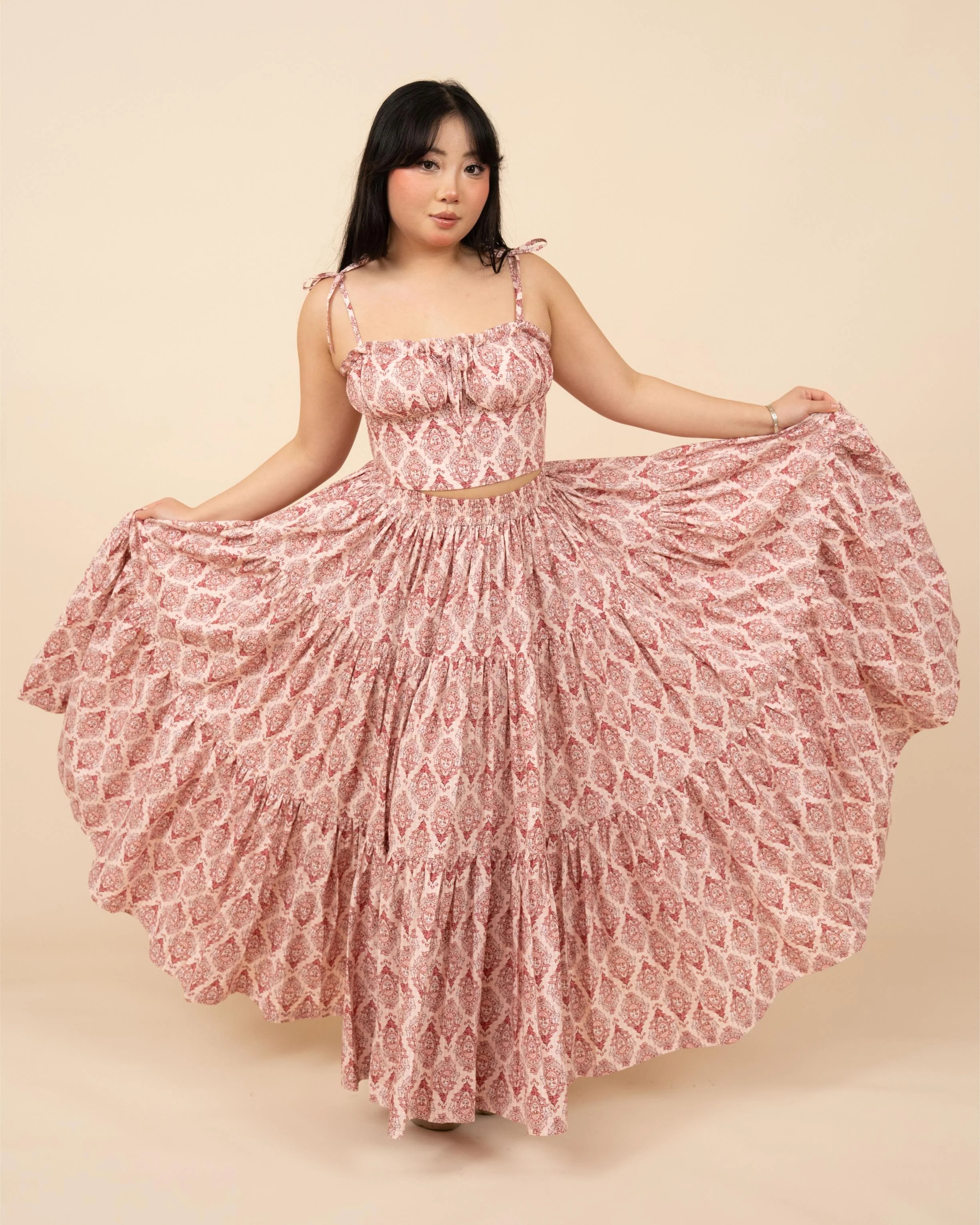 Pink Damask Mushroom Top - Image 7