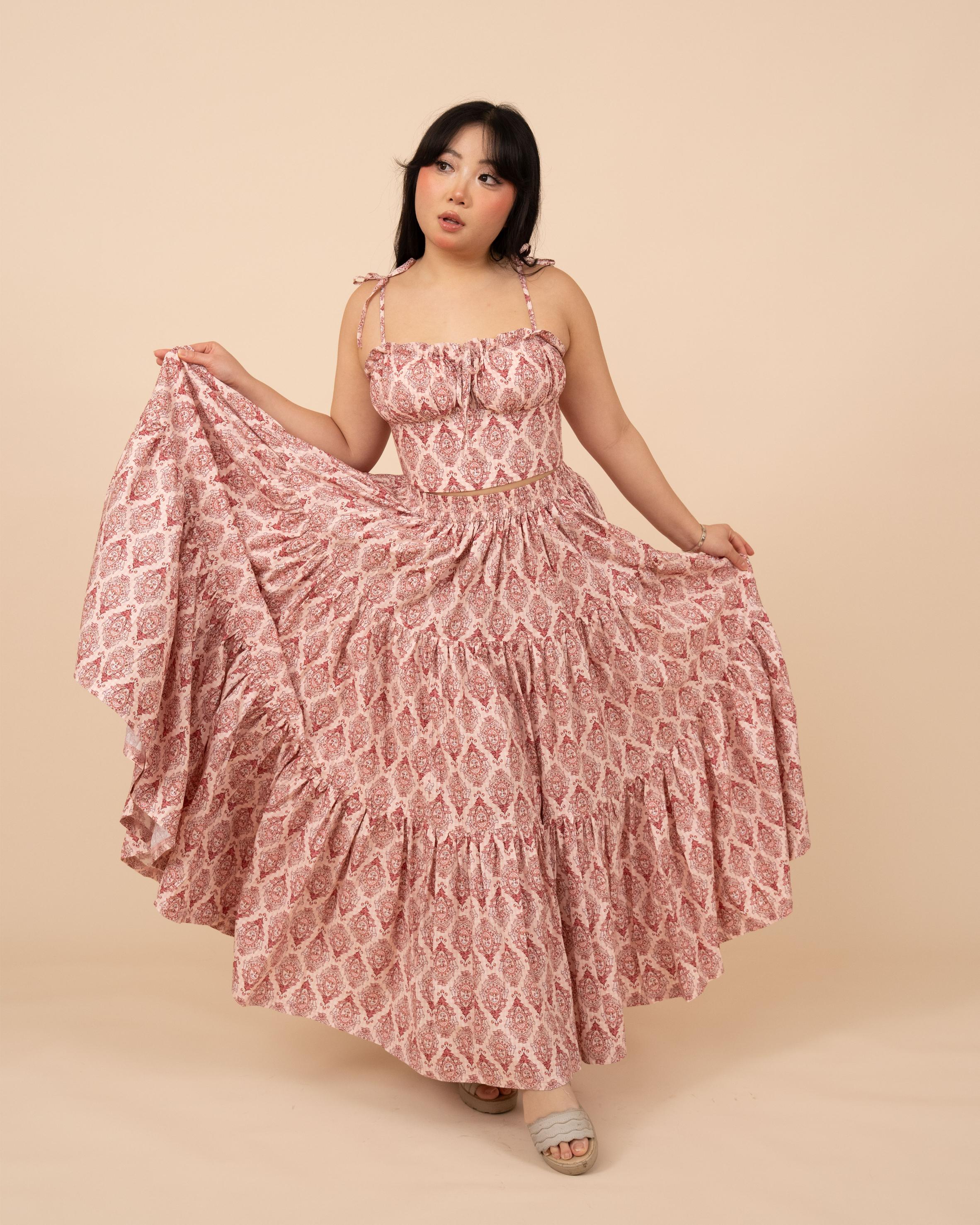 Pink Damask Mushroom Top - Image 9