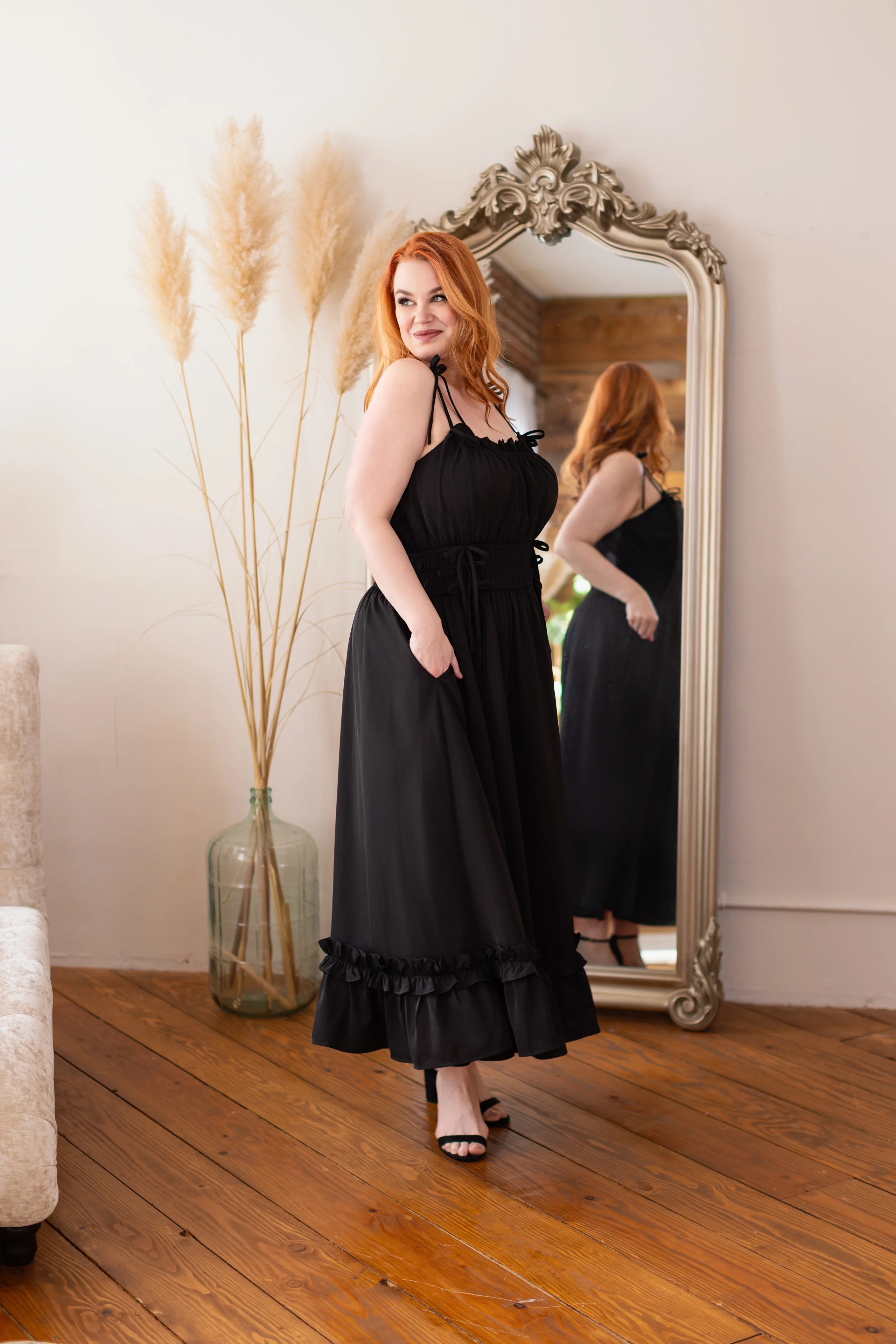 (Pre-Order CLOSED) Fleur Dress in Obsidian Rose (ESD June 30th, 2026) - Image 4