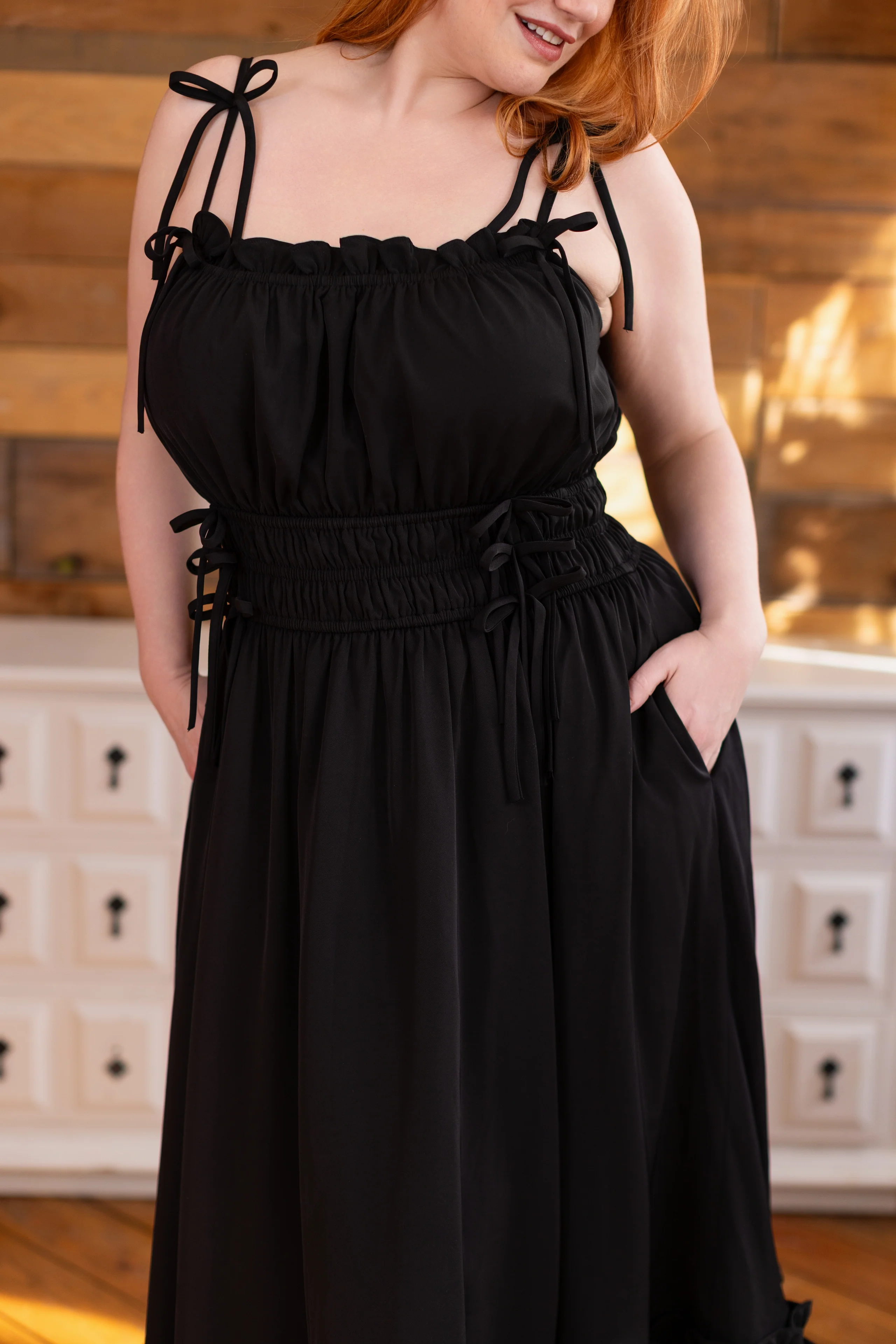 (Pre-Order CLOSED) Fleur Dress in Obsidian Rose (ESD June 30th, 2026) - Image 6