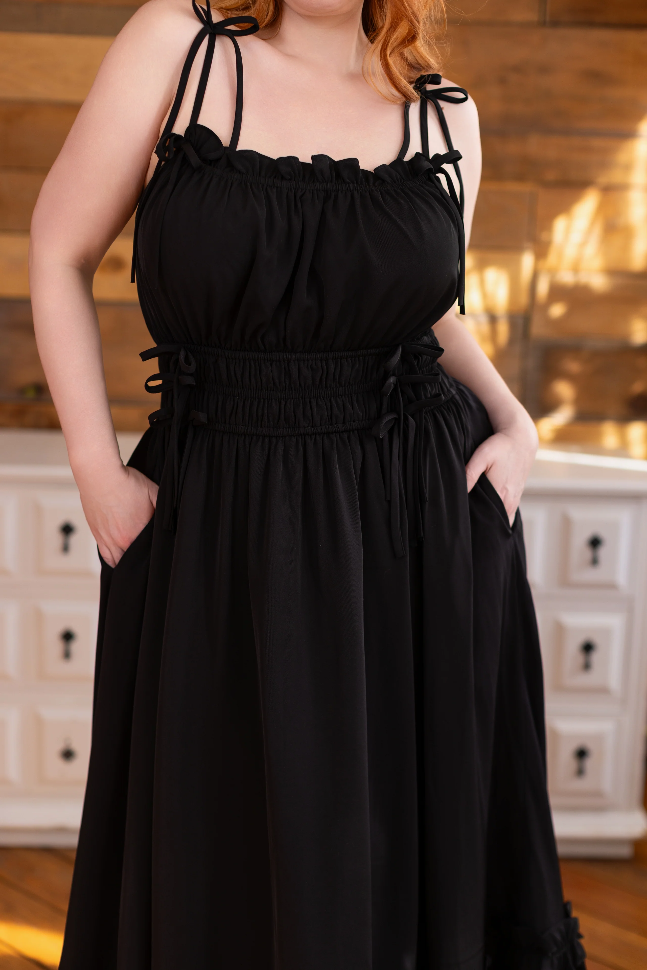 (Pre-Order CLOSED) Fleur Dress in Obsidian Rose (ESD June 30th, 2026) - Image 7