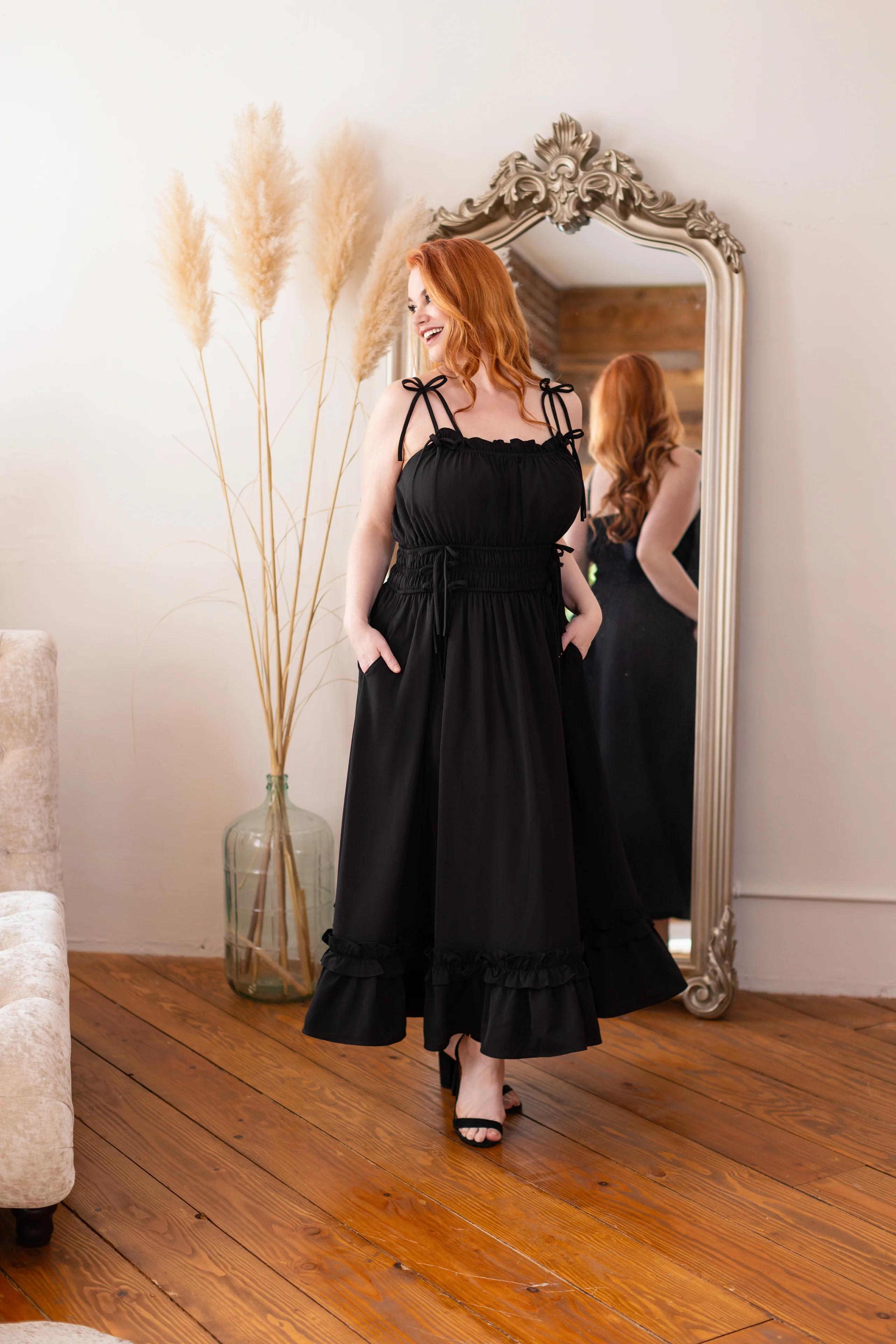 (Pre-Order CLOSED) Fleur Dress in Obsidian Rose (ESD June 30th, 2026) - Image 8