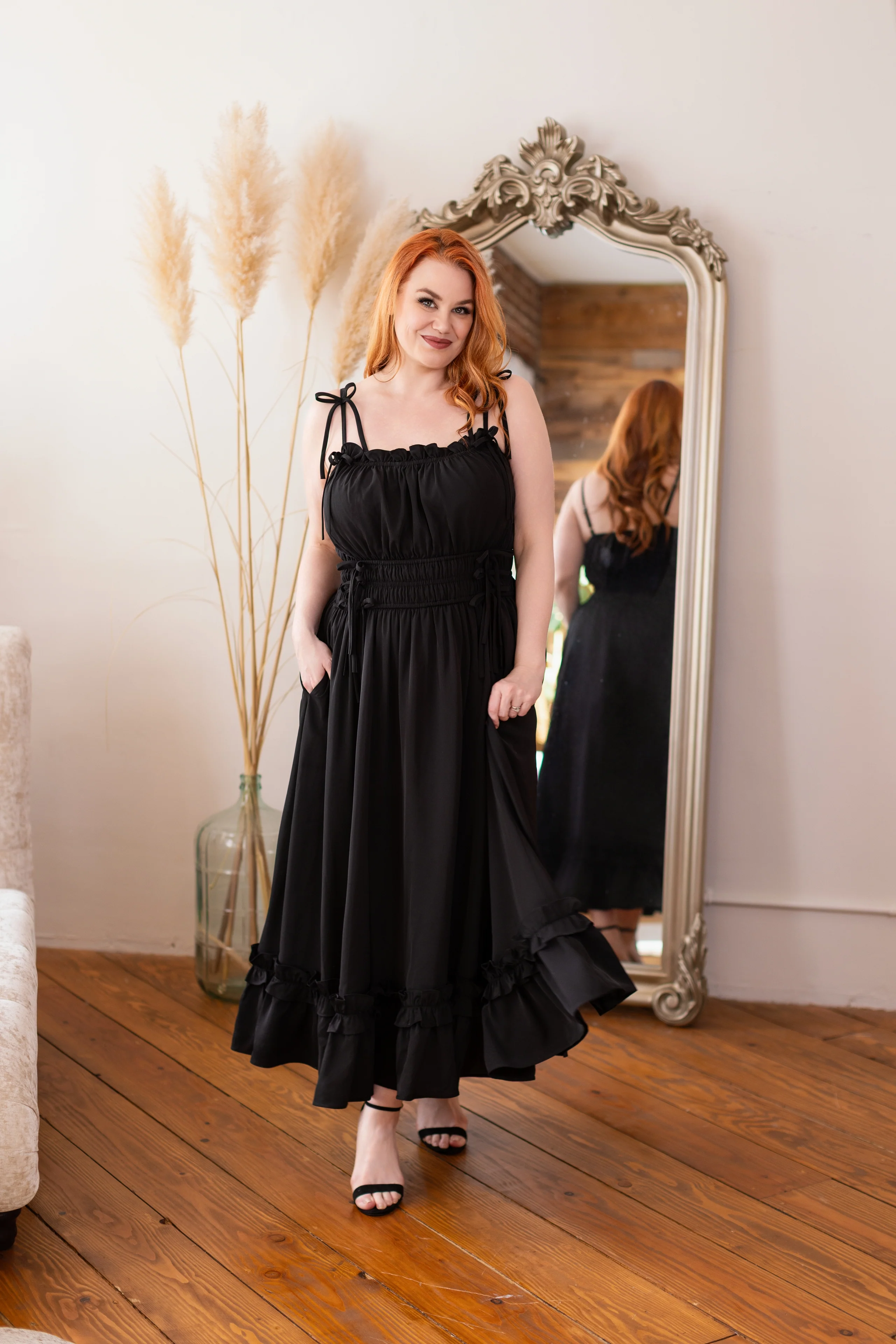 (Pre-Order CLOSED) Fleur Dress in Obsidian Rose (ESD June 30th, 2026) - Image 9