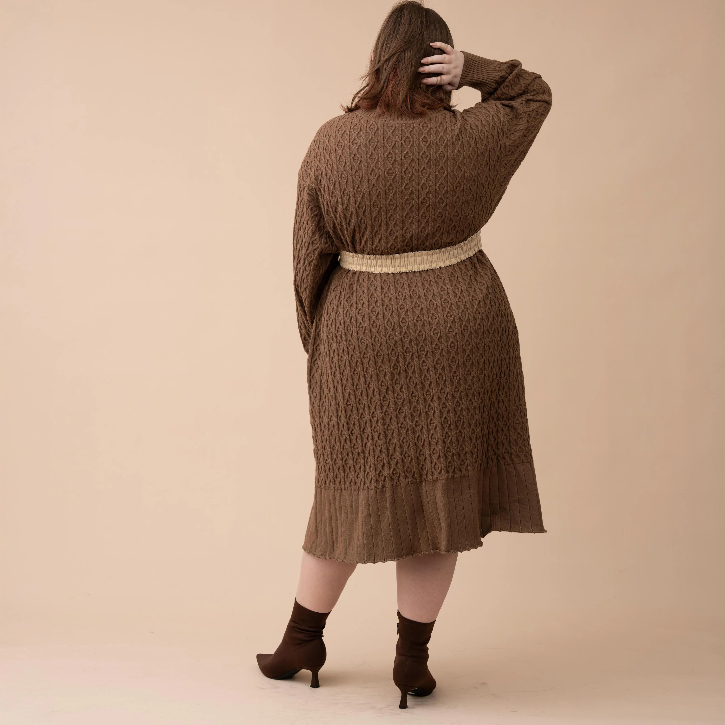 Oversized Knit Sweater Dress - Image 11