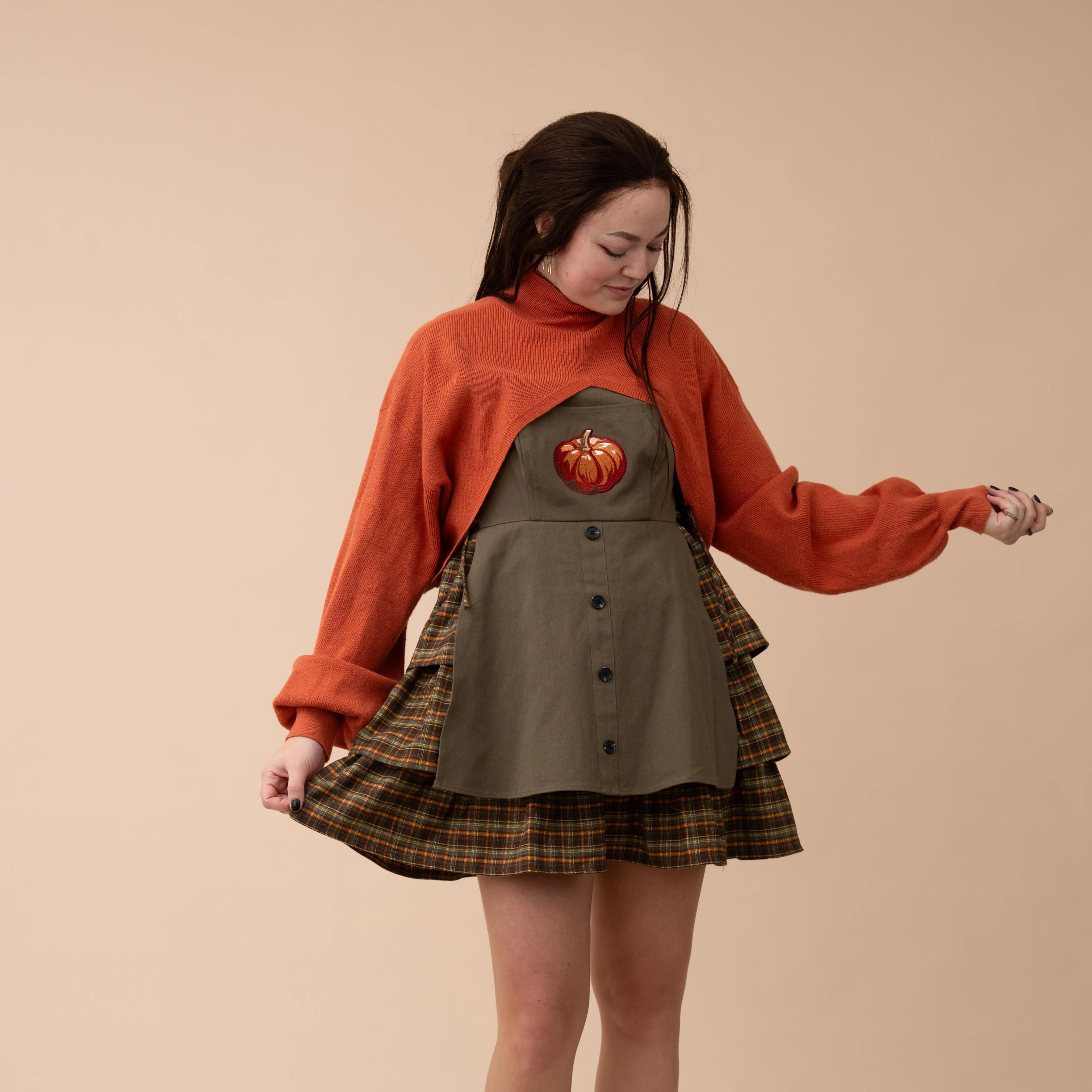 Pumpkin "Shirtless Sleeves" Shrug - Image 3