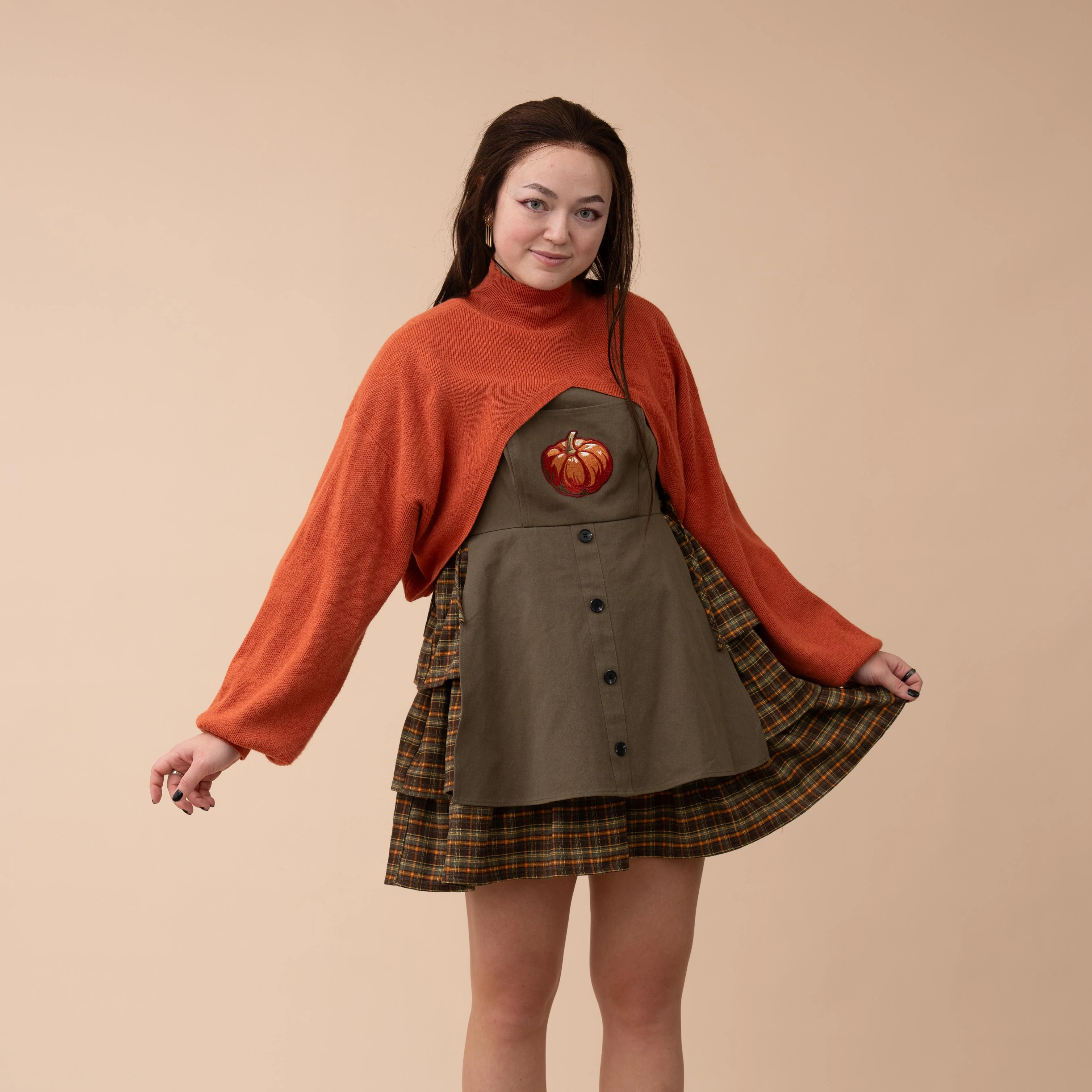 Pumpkin "Shirtless Sleeves" Shrug - Image 5