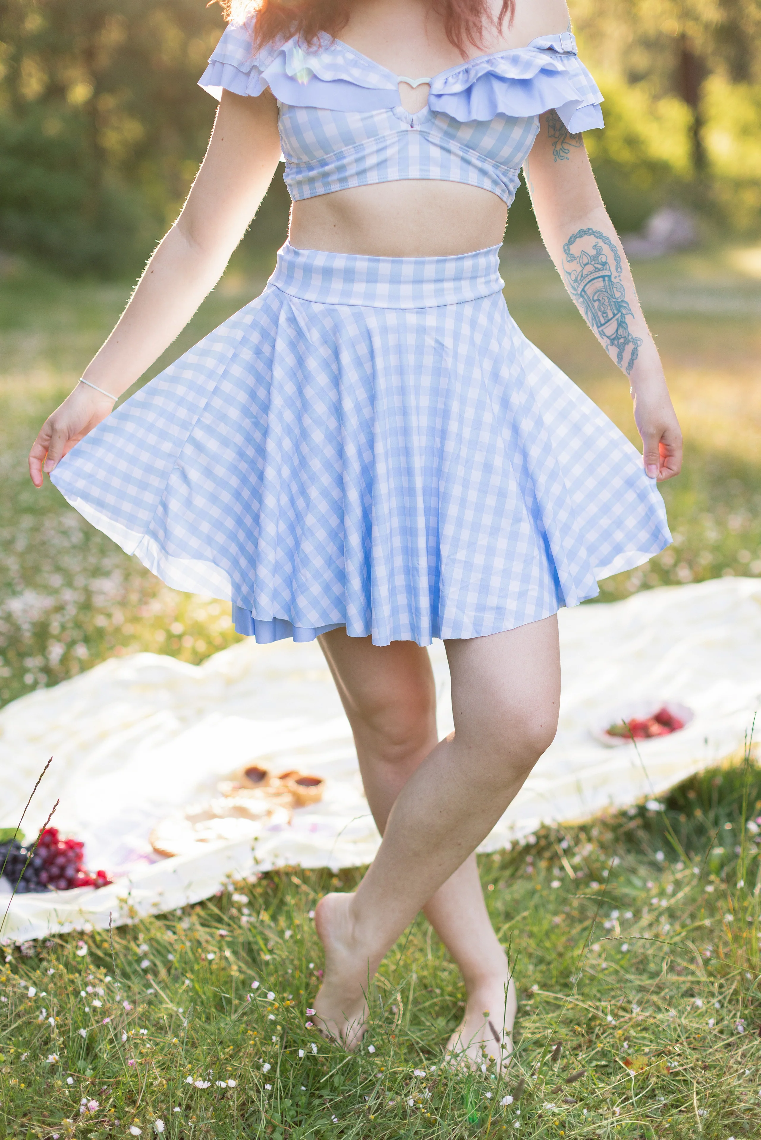 Shibuya's Blue Gingham Bikini - Image 3