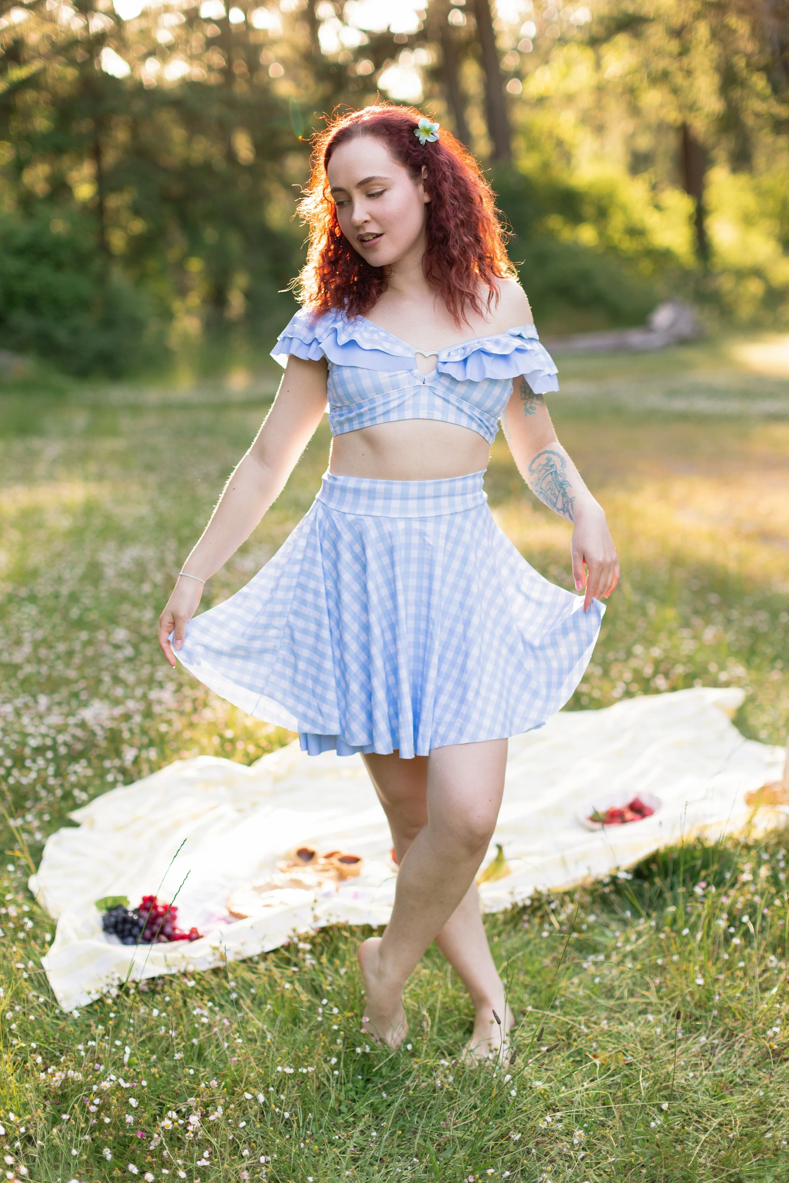 Shibuya's Blue Gingham Bikini - Image 4