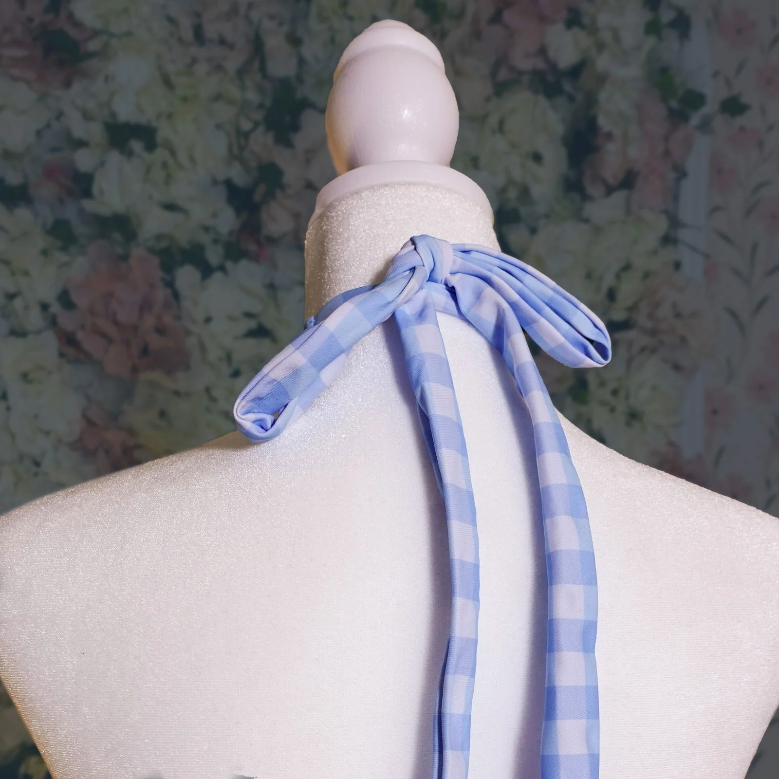 Shibuya's Blue Gingham Swimsuit - Image 5