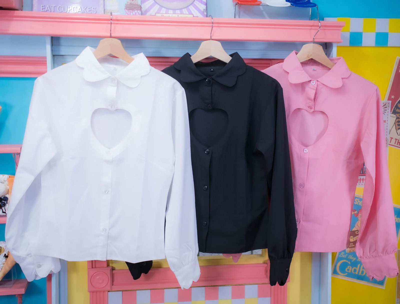 Shibuya's Heart Shirt (Black) - Image 6