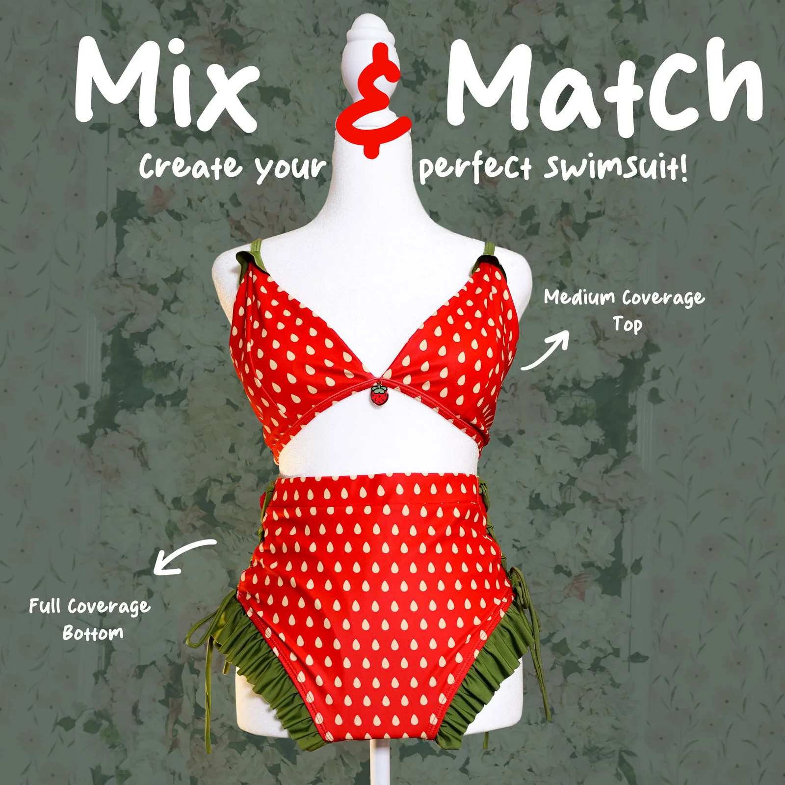 Strawberry Bikini (Medium-Low Coverage) - Image 3