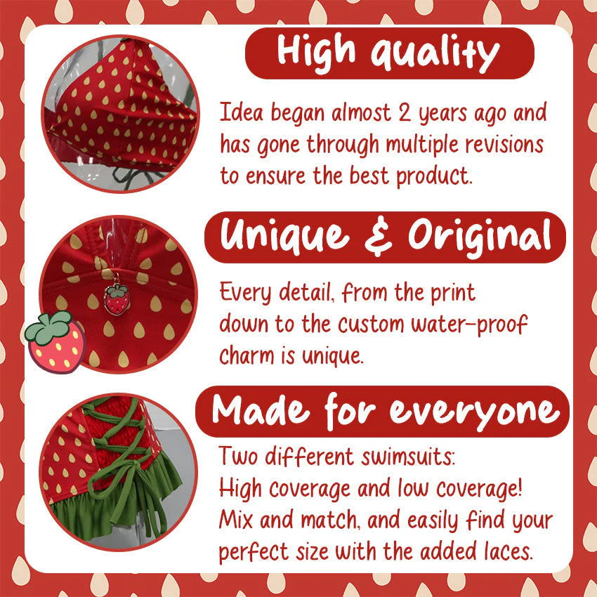 Strawberry Bikini (Medium-Low Coverage) - Image 4