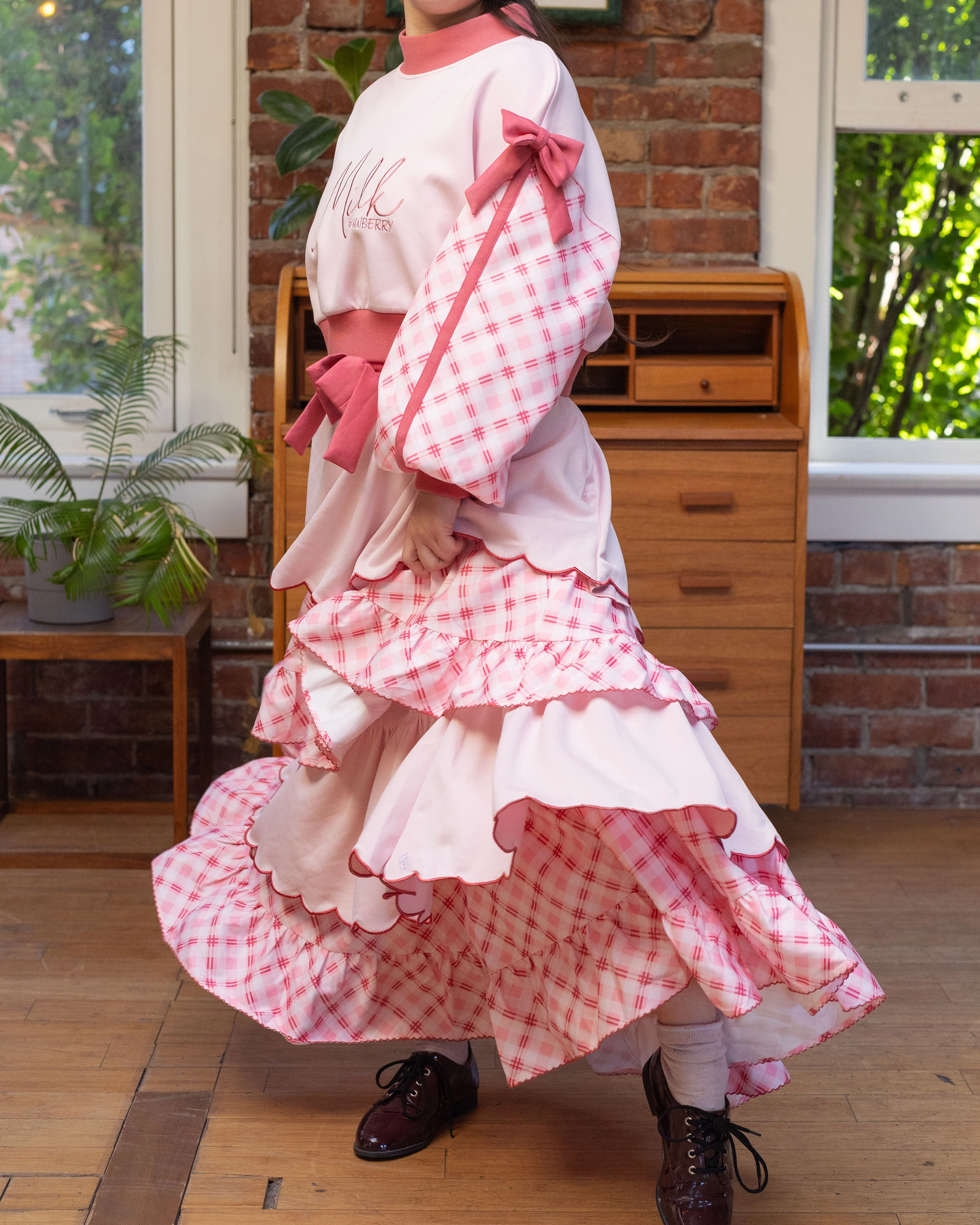 Strawberry Milk Layered Skirt - Image 4