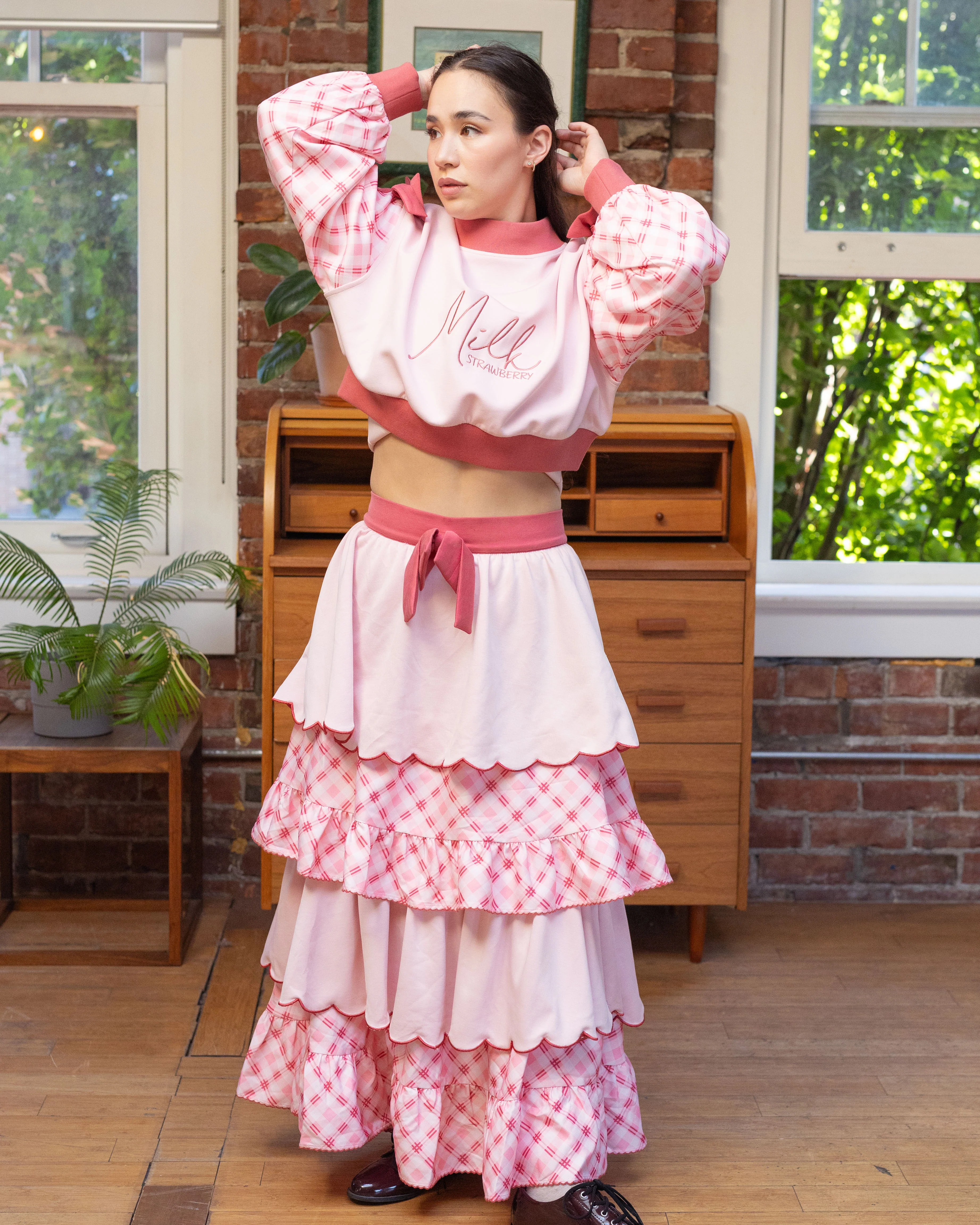 Strawberry Milk Layered Skirt - Image 6
