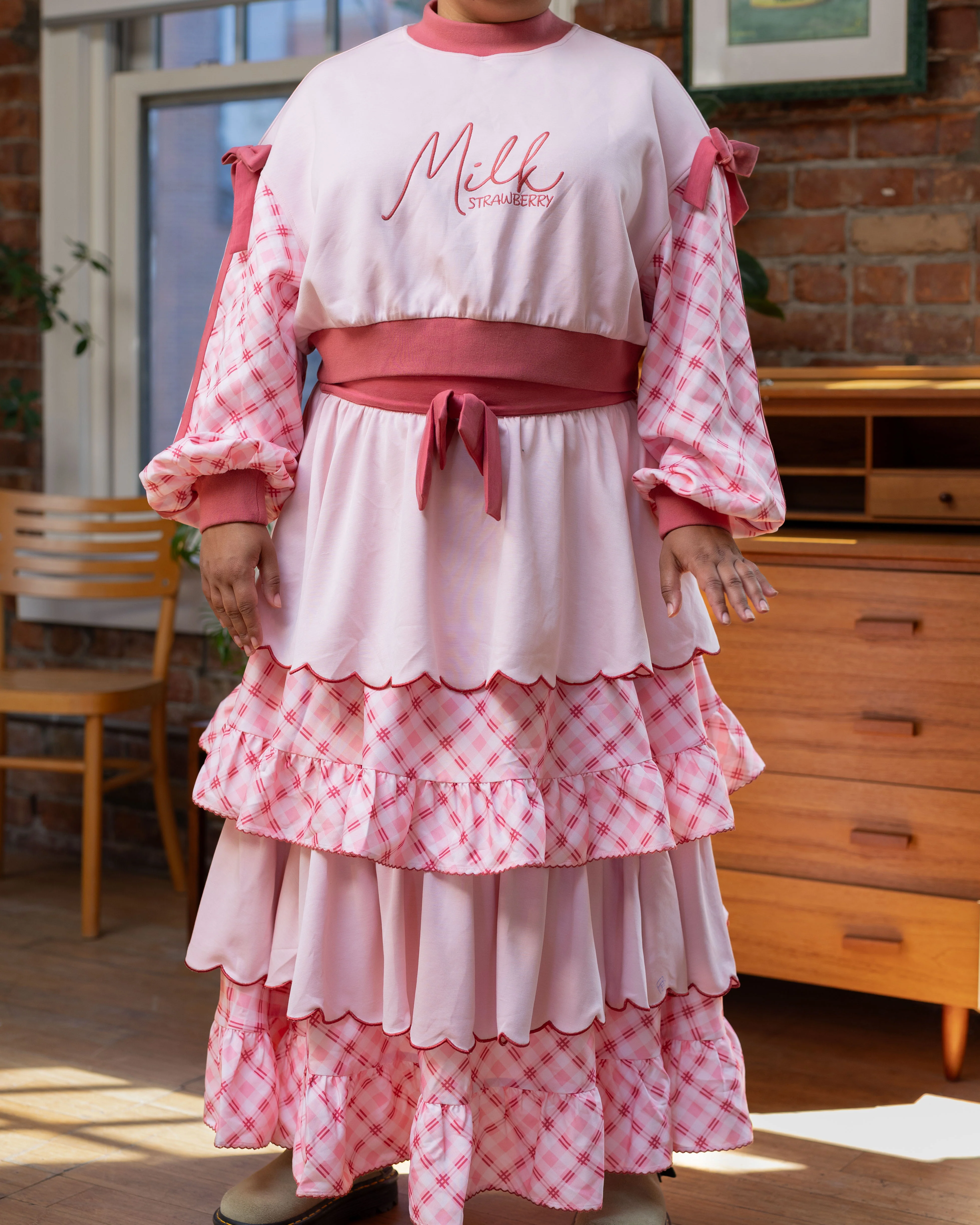 Strawberry Milk Layered Skirt - Image 8