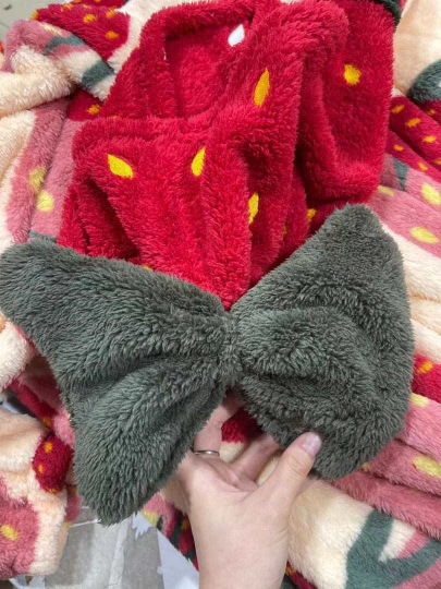 Soft & Cozy Strawberry Robe - Image 12