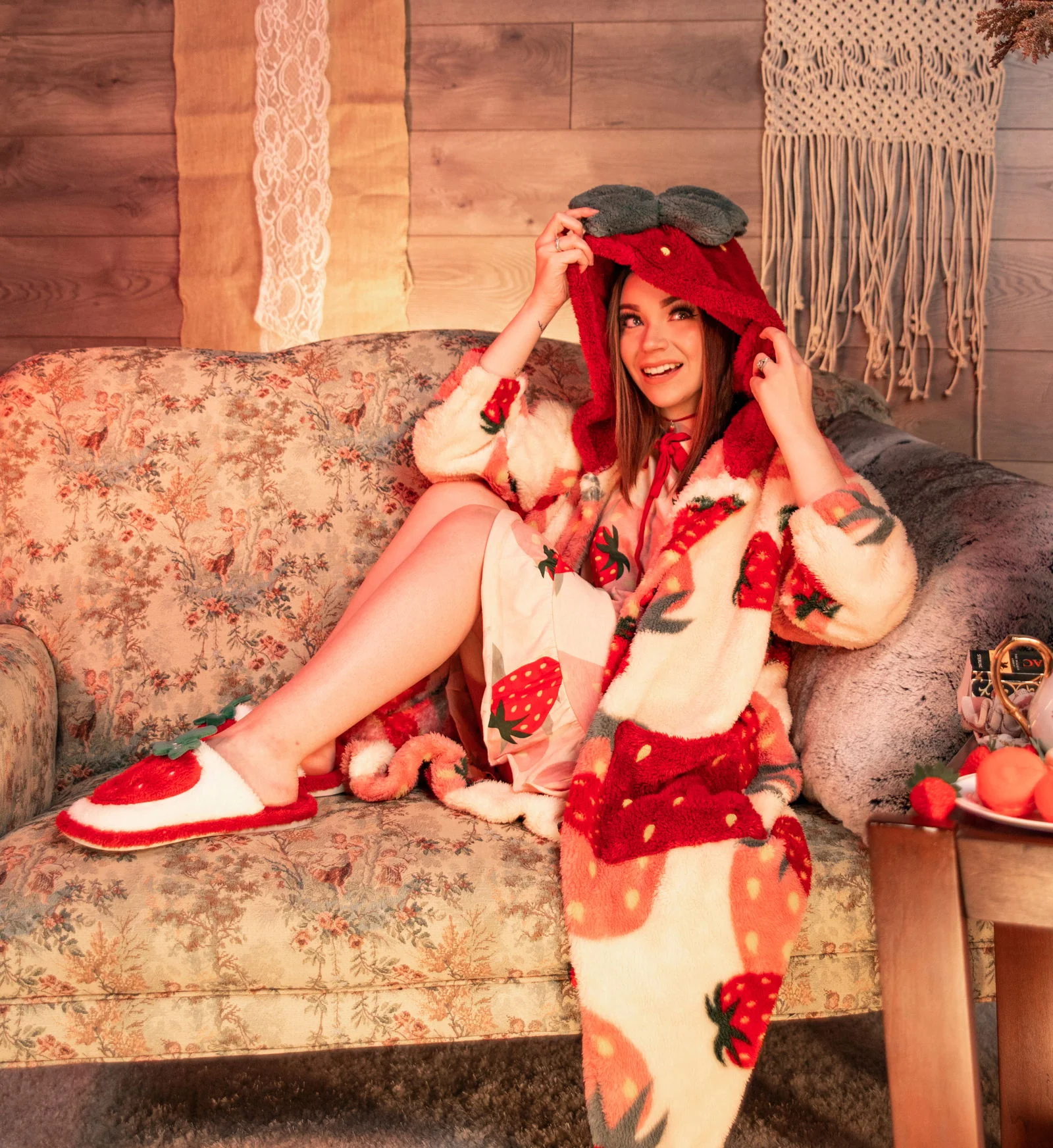 Soft & Cozy Strawberry Robe - Image 3