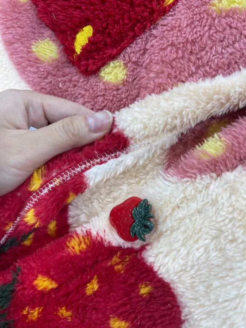 Soft & Cozy Strawberry Robe - Image 9