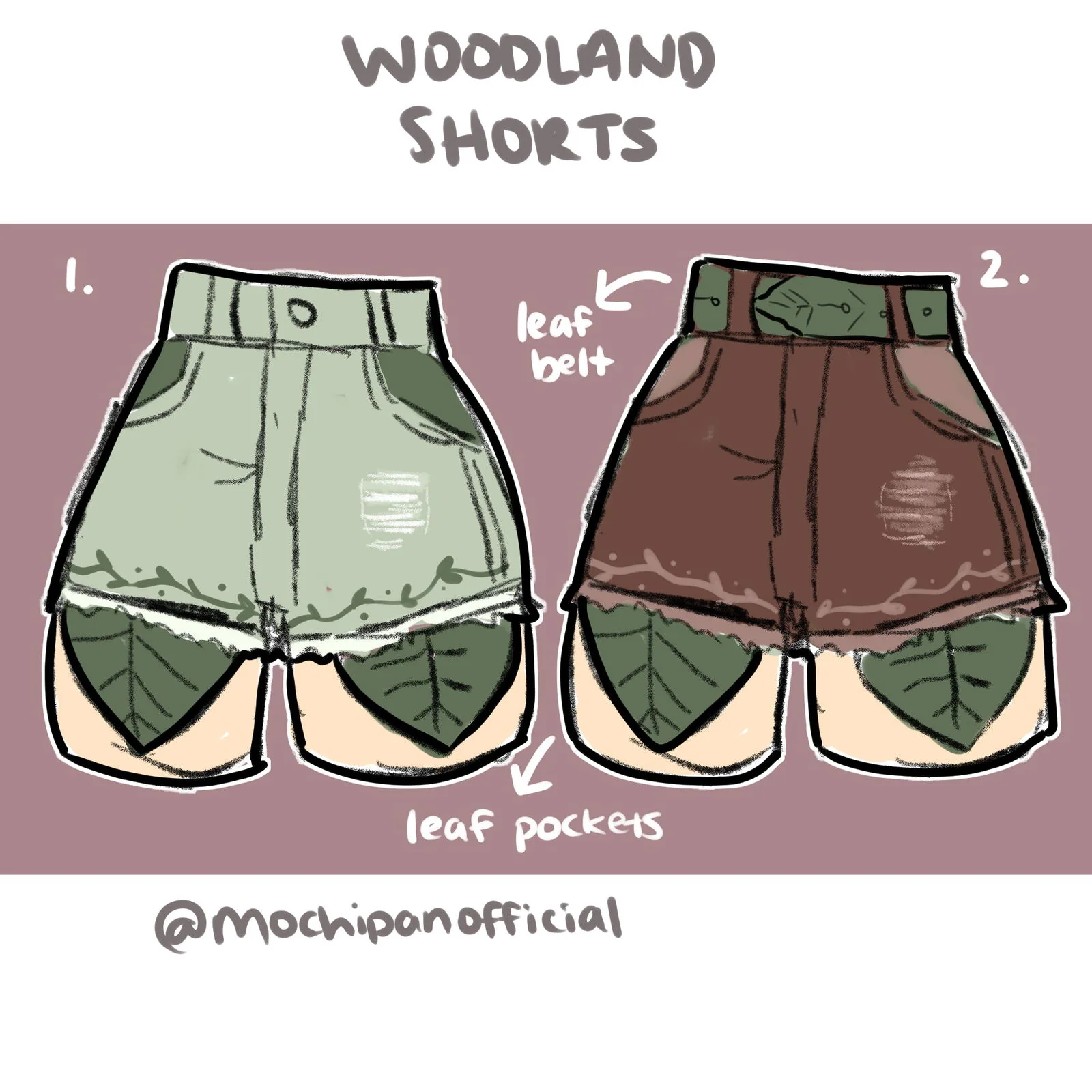 (Pre-Order CLOSED) Woodland Shorts (Brown Restocking May 15th)(Green ESD: May 11th) - Image 8